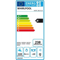 Whirlpool WSFE2B19 Ελεύθερο Πλυντήριο Πιάτων Whirlpool WSFE2B19 Ελεύθερο Πλυντήριο Πιάτων